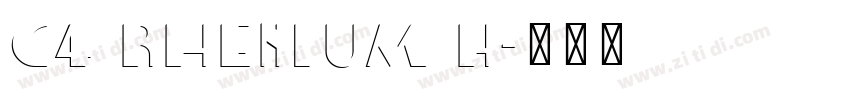 C4 Rhenium H字体转换